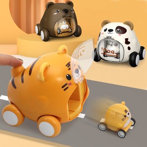Coches de juguete de catapulta para niños y niñas de 2 a 3 años, coches alimentados por fricción para niños pequeños, coche de empuje y viaje, juguetes de animales de dibujos animados, regalo - Product Image 2