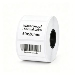 Étiquettes autocollantes en vinyle imperméable, découpées à la forme, avec impression de logo personnalisée, adhésion forte, en rouleaux, pour emballage, promotionnelles et économiques - Product Image 3