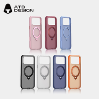 Étui de téléphone magnétique de luxe ATB pour iPhone 18 17 Pro Max, sensation peau, chargement sans fil, protection de l'objectif