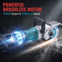 CW-45 Máquina Eléctrica Ranuradora de Pared de Alta Potencia, Herramienta de Corte de Ranuras para Ladrillo y Hormigón con Disco de 135mm, Cortadora de Pared