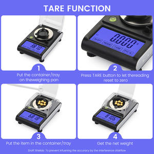 Balanza Gramera 전자 무게 균형 보석 장비 가장 큰 패자 기계 규모 0.001 골드 보석 규모 배터리 - Product Image 4