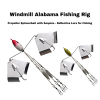 Alabama Windmill Alabama Rig Leurre Hélice Spinnerbait Swivel Snap Fishing Lure Rig Umbrella Bass Fishing Tackle Freshwater
