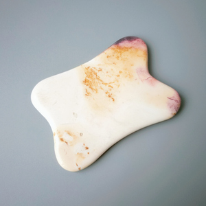 Envío gratuito corazón forma jade <span class=keywords><strong>sodalita</strong></span> jaspe de Mookaite guasha 100% natural jade gua sha - Product Image 3