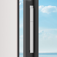Portes coulissantes en aluminium à double vitrage, isolation thermique résistante aux ouragans, design moderne extérieur, verre Low-e moderne