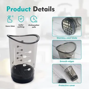 En gros, Coupe-légumes rapide manuel en forme de champignon, compatible lave-vaisselle, pour pommes de terre, tomates, carottes, râpe à fromage et oignon français - Product Image 5