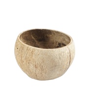 Ovale, handgemaakte kaarsenhouder/schaal van kokosnoot hout voor thuisdecoratie en bruiloften