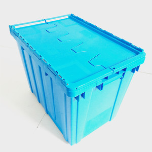Moving Plastic Stackable and Nestable Storage Transport Relocate Crate