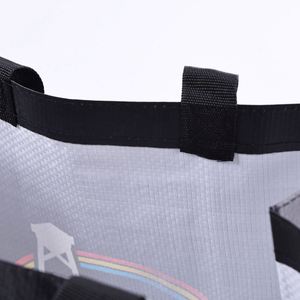 <b>Black</b> PP Woven <b>Bag</b> Full-color Printed Laminated PP Woven <b>Bag</b> Waterproof Handheld Shopping <b>Bag</b> - Product Image 4