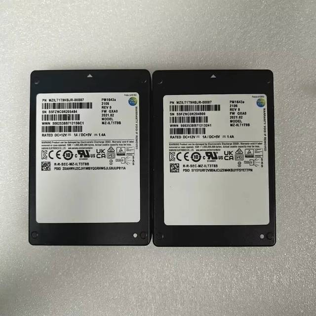 PM1643a 1.92T SAS Internal SSD MZILT1T9HBJR-00007 MZ-ILT1T9B Refurbished Used Desktop