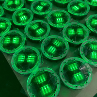 Système d'éclairage intelligent pour voies routières Zebra : Balise solaire LED encastrée pour passage piéton, éclairage d'avertissement souterrain enterré