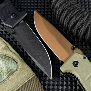 Faca Mini Pocket Dobrável 273 Alta Dureza Lâmina D2 Cabo G10 Faca Afiada para Camping Ferramenta EDC Portátil Faca de Autodefesa - Product Image 2