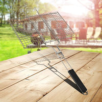 Outils de gril de barbecue en métal chromé CookBest Accessoires de cuisine en plein air durables