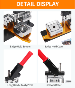 <span class=keywords><strong>Machine</strong></span> manuelle de fabrication d'aimants de réfrigérateur carrés 63,5*63,5 mm, <span class=keywords><strong>machine</strong></span> à badges pour restaurants et projets DIY – Offre Spéciale - Product Image 4