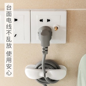 Kitchen Cord Winder TPR Cable Management For Appliances White And Black Durable - Product Image 4