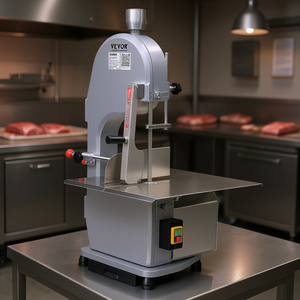 Scie à ruban de comptoir commerciale Vevor 1500W en acier inoxydable pour la viande, épaisseur de coupe 19,3 x 15 pouces, 6 lames - Product Image 2