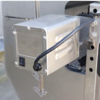 Grill à charbon de bois avec rôtissoire, grande taille, réglable, en acier inoxydable, pour porc et agneau, usage commercial extérieur, personnalisable OEM