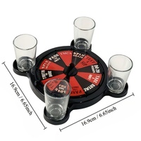 Jeu de roulette à shots pour adultes unisexe, ensemble de jeux à boire en plastique pour KTV, bar, boîte de nuit, fournitures de fête d'Halloween