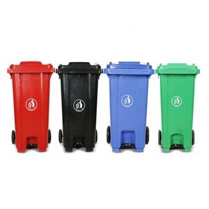 Poubelle en plastique <span class=keywords><strong>de</strong></span> 240 L, produits écologiques, poubelle en plastique avec pédale - Product Image 1