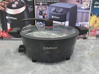 Casserole électrique géante Hoffmans 8L 32CM pour réunions de famille et fêtes, haute qualité, en promotion