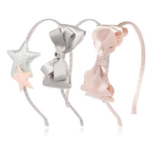 مجموعة من ثلاث قطع حلوة للأطفال القوس ربطة رأس لامعة مع ترتر نجمة - Product Image 5