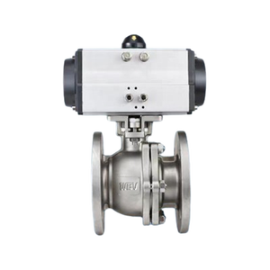 HG Pneumatic High-Platform Flanged Ball Q641F-16P/<b>R</b> Solution Heat Treatment FRAS solid ball blowout-proof stem - Product Image 1