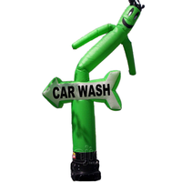 Danseur gonflable publicitaire personnalisé pour lavage de voitures, figurine gonflable en forme de flèche pour affichage marketing en magasin de services automobiles