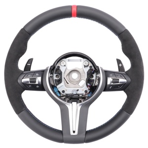 Volant sport personnalisé en cuir Alcantara avec palettes de changement de vitesse pour BMW G20 G30 G05 M3 M4, bleu, anneau à 12 heures, style racing - Product Image 2