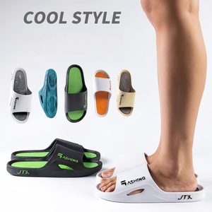 Zapatillas informales de verano para hombres y mujeres, ropa exterior de fondo suave, sandalias antideslizantes para el hogar, nuevos zapatos deslizantes para interiores y fuera de la casa - Product Image 2