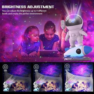 Galaxy Projector ночник, астронавт звездный свет с пультом дистанционного управления и таймером, декор для спальни, игровые комнаты, домашний театр - Product Image 5