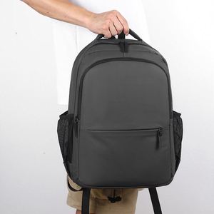 2025 <b>Simple</b> Men's <b>Backpack</b> Plain Color College Boys Schoolbag Outdoor Travel Sports <b>Backpacks</b> - Product Image 4
