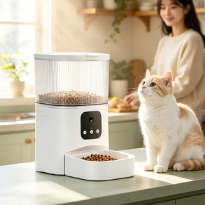 WiFi Smart Automatic Pet Feeder Comedero Automático Pet Feeder With Camera Smart Pet Feeder For Indoor <b>Cats</b> Dogs - Product Image 1