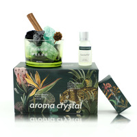 Coffret Cadeau Luxe Pierres d'Aromathérapie en Cristal – Diffuseur d'Huiles Essentielles Naturelles pour la Maison, Écologique et Sûr, Haute Qualité, Parfum de Bougie