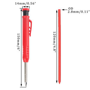 Plastic Construction Marking Scriber Carpenter <b>Pencil</b> 2.8mm Deep Hole Woodworking Mechanical <b>Pencils</b> - Product Image 3