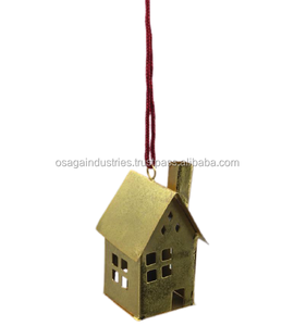 Nouveau DESIGN en métal SANTA forme noël suspendus ornement flocon de neige conception fer nickel décoration de noël - Product Image 5