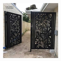Pantalla de corte láser personalizada para vallas de Metal residencial, puertas de enrejado de jardín, hoja de aluminio