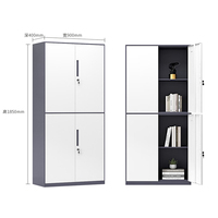 Meubles de bureau modernes, armoire de rangement pour dossiers des employés avec porte, en acier, grande capacité, pour bureau à domicile