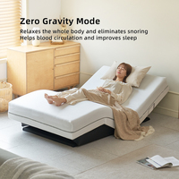 Matelas intelligent à housse amovible, cadre de lit réglable avec mousse massante et ressorts, matelas électrique intelligent, lit réglable intelligent