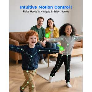 Consola de Juegos MetFut con Cámara de Movimiento, Plug and Play, Juegos AR para TV, Niños y Adultos, Juego Físico Interactivo, Inalámbrico, Bluetooth, Multijugador - Product Image 4