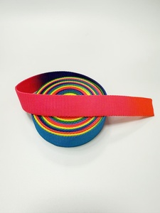 Bán Buôn Biểu Tượng Tùy Chỉnh Đa Màu Sọc Jacquard Dệt Mềm <span class=keywords><strong>Polyester</strong></span> Cầu Vồng Ban Nhạc Đàn Hồi Ribbon Cho Đồ Lót - Product Image 4