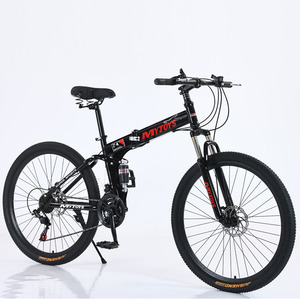 Vélo de montagne pliable Mytoys 27,5 pouces, cadre en aluminium à suspension intégrale, vitesses, vélo de cyclisme en plein air - Product Image 3