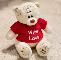 Boneka Beruang Cokelat Mini - Mainan Hewan Isi Dakron Super Lembut dengan Detail Bordir, Isian Kapas PP untuk Menghilangkan Stres