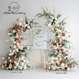 Wholesale <strong>Rustic</strong> <strong>Boho</strong> <strong>Wedding</strong> Arch Coffee Brown Horn Floral Handmade <strong>Decor</strong> for European Vintage Proposal Ceremony - Product Image 6