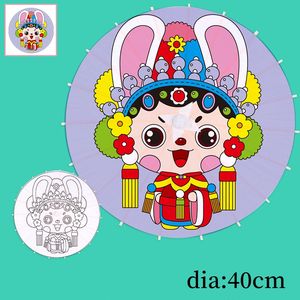 Parapluie en bois de style classique, <span class=keywords><strong>peinture</strong></span> faite à la main japonaise chinoise, décoration de plafond droite artisanale, parasol en papier de mariage - Product Image 3