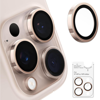 Protection d'objectif d'appareil photo AR AF compatible Flash en verre trempé pour iPhone 17 16 15 14 Pro Max 9H Résistant à l'huile