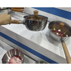 18/20/22cm Cookware Set Nhật Bản chảo nấu ăn nồi với tay cầm bằng gỗ thép không gỉ <span class=keywords><strong>yukihira</strong></span> Pan tuyết chảo - Product Image 2