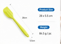 Spatule-racloir en silicone avec cœur en acier, antiadhésive, résistante à la chaleur, 21 cm, ustensile de cuisine pour la pâtisserie et la cuisson, pour la maison et la boulangerie, vente en gros