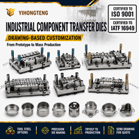 Matrice de transfert pour estampage, composant industriel, outil en acier personnalisé, multi-stations, certifié OEM ISO 9001, YHT