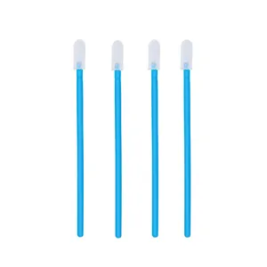 Blue Industry Flexible Head Small Polyester Optical Fiber Cleaning Sticks For Cleaning Print Heads