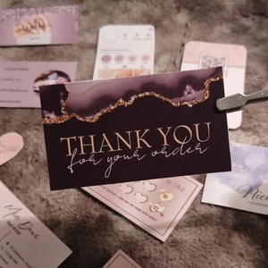 <span class=keywords><strong>Tarjeta</strong></span> de Agradecimiento por su Pedido, Estilo Profesional para Negocios, Logotipo Personalizado, Múltiples Tipos de Papel, para Comercio en Línea y Tiendas Físicas - Product Image 3