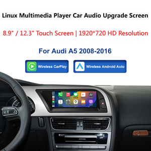 Radio Multimedia con Pantalla Táctil, <span class=keywords><strong>CarPlay</strong></span> y Android Auto Inalámbrico, GPS con Resolución de 1600x600 para <span class=keywords><strong>Audi</strong></span> A4L <span class=keywords><strong>A5</strong></span> Q5 Q5L A3 Q3 A7 A6L - Product Image 3
